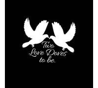 Two Love Doves Women's T-Shirt - Black - S - Black