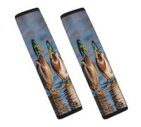 Two Mallard Ducks Car Seat Belt Cover Soft Comfortable Shoulder Seatbelt Pads Cover Seat Belt Pad for Suitable for Car Interior Accessorie