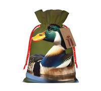 Two Mallard Ducks Print Gift Decor Drawstring Bags Reusable Holiday Versatile Party Favors Present Sack