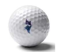 Two Manta Rays Golf Balls Rubber Practice for Training for Backyard Beginner