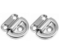 Two Marine Grade Stainless Steel Folding Pad Eye 11/32"