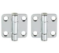 Two Marine Grade Stainless Steel Friction Hinges 1.5" x 1.5"- Medium Force