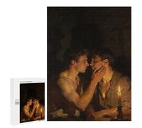 Two Men by Candlelight Jigsaw Puzzle, 500 PCS, for Adults And Families, A Rewarding Pastime for Dedicated Jigsaw Fans, for Cosy Nights