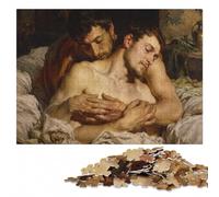 Two Men Embracing Classic Wooden Puzzle for Adults, 1000 Pieces | Adult Puzzle - sorting by colour, shape or image area over several sessions.