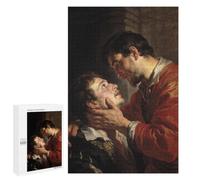 Two Men in Dramatic Embrace Jigsaw Puzzle, 1000 PCS, for Adults And Families, A Rewarding Pastime for Dedicated Jigsaw Fans, for Puzzle Fans