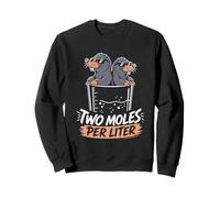 TWO MOLES PER LITER Science Fair Funny Mole Chemistry Sweatshirt