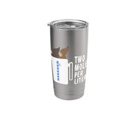 Two Moles Per Liter Science Pun Theme Chemistry Nerd Humor Stainless Steel Insulated Tumbler