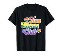 Two Moms Club Lesbian Mom Gay Pride LGBTQ Month Toddler Kids T-Shirt