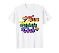 Two Moms Club Lesbian Mom Gay Pride LGBTQ Month Toddler Kids T-Shirt