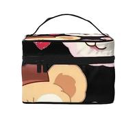 Two Monkeys Travel Makeup Bag - Elegant and Spacious Cosmetic Organizer for On-The-Go