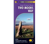 Two Moors Way XT40: Route Map by Harvey Map Services Ltd. (2015-01-13)