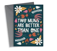 Two Mums and Better Than One Cute Mother's Day Card