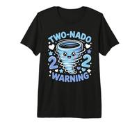 Two-Nado Tornado 2nd Birthday Funny Storm Chasing Toddler Premium T-Shirt