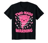 Two-Nado Warning - Cute Tornado 2nd Birthday Girl T-Shirt