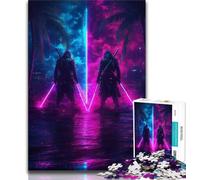 Two Ninjas 1000 Piece Jigsaw Puzzle for Adults And Teenagers,Pattern Assembly Fun at Home Activities,Birthday Present,Travel Gifts (50x75cm)