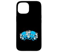 Two Octopus Kraken Peace Hand Sign Victory Symbol 2 Hands Case for iPhone 15