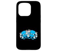 Two Octopus Kraken Peace Hand Sign Victory Symbol 2 Hands Case for iPhone 15 Pro