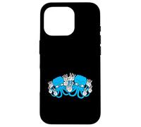 Two Octopus Kraken Peace Hand Sign Victory Symbol 2 Hands Case for iPhone 16 Pro