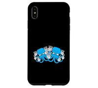 Two Octopus Kraken Peace Hand Sign Victory Symbol 2 Hands Case for iPhone XS Max