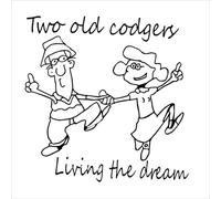 Two Old Codgers Living The Dream Caravan Motorhome Sticker Choice of Colour Personalised 550 x 550mm BB437