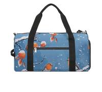 Two Orange Birds Gym Bag Travel Duffel Bags for Men Women Large Weekender Bags Carry On Overnight Duffle Bag with Shoe Compartment for Workout, style, One Size