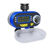 Two Outlets Digital Water Timer, LCD Display Solenoid Valve Garden Irrigation Controller System