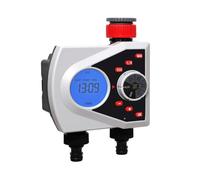Two Outlets Garden Automatic Watering Timer Digital Electronic Solenoid Valve Sprinkler Timer Irrigation Controller System#21076