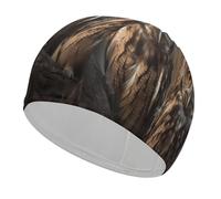 Two Owls on The Tree Swim Cap for Women Men Swimming Hat Bath Waterproof Pool Caps for Long Thick Curly Hair