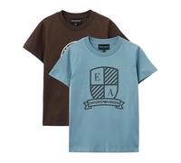 Two-pack ASV Oversized-Logo Jersey T-Shirts - male - Armani - Kids Short Sleeve T-Shirts - Multicolor - 4 Y - Kids 4 Y