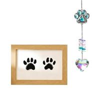 Two-pack commemorative gifts, pet paw print sunlight capture devices, a thoughtful keepsake for deceased pets, the Rainbow Bridge Sunlight Capture Device is the perfect choice to express your grief.