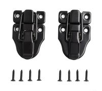 Two Pack Duckbill Toolbox Locks with Hardened Screws for Secure Closing of For Cabinets, Toolboxes, Drawers, and Storage Units