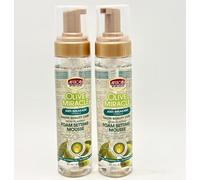 Two Pack HBAfrican Pride Olive Miracle Anti-Breakage Formula Non-Flaking Foam Setting Mousse 251ml