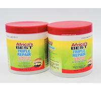 Two Pack HBAfrica's Best Triple Repair Oil Moisturizer Miracle Cream Hair & Scalp Conditioner 170g