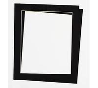 Two Pack of Black Picture/Photo Mounts Size 30x40cm fits 25x35cm