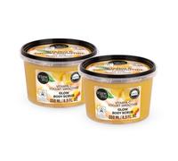TWO PACK Organic Shop Body Scrub Vitamin C Yogurt Smoothie Glow, 250 ml x 2 | Exfoliating body scrub for soft & radiant skin.