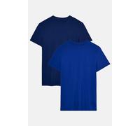 Two Pack "Royal Blue and Navy" Bamboo T-Shirts British Boxers Navy XXL