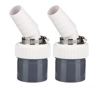 Two Pack Washing Machine Drain Adapter with 40MM Pipe for Appliance Compatibility