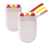 Two Pack White Oval Triangular Face Paint Sticks For Sports Events Festivals And Parties - Water-Based Non-Colourful Red Yellow Painting Crayons For Adult General Use And Portable Face Art Kit