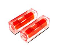 Two packs High precision mini level bubble, small level bubble, three line flat bead level, level ruler, magnetic household level (magnetism, 52x15x20mm)