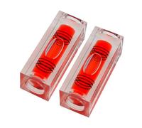 Two packs High precision mini level bubble, small level bubble, three line flat bead level, level ruler, magnetic household level (nonmagnetic, 40x15x15mm)