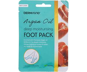 Two Packs of Derma V10 Deep Moisturising Foot Pack Argan Oil 1 Treatment