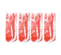 Two Pairs Pattern Manicure Print Socks Flip Flop Funny Hidden Running Socks Women Personalized Sensory Socks Girls (Watermelon Red, M)