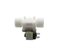 Two Parallel 0.02 to 0.8mpa Electric Solenoid Valve Magnetic 12V N/C Water Air Inlet Flow Switch 3/4"