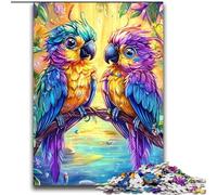 Two Parrots Jigsaws Puzzles 2000 Pieces for Adults Gifts, Stress Reliever Staycation Kill Time Enhance Love between Couples (70x100cm)