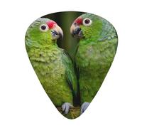 Two Parrots On Green Palm Tree Premium Bass Electric Guitar Picks,Guitar Plectrum For Unparalleled Musical Experience