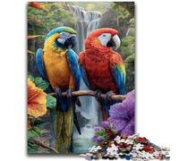 Two Parrots Puzzles for Adults Teens 1000 Pieces,Help The Brain Exercise Addictive Toys to Cultivate Patience Parent-child Interaction (50X75cm)