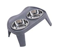 Two Part Raised Dog Dish with Stable Base Encourages Proper Alignment Great for Senior Dogs or Puppies Elevated Dog Bowl