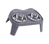 Two Part Raised Dog Dish with Stable Base Encourages Proper Alignment Great for Senior Dogs or Puppies Slip Proof Dog Bowl