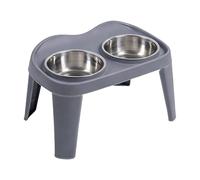 Two Part Raised Dog Dish with Stable Base Encourages Proper Alignment Great for Senior Dogs or Puppies Elevated Dog Bowl