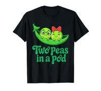 Two Peas in A Pod Cute Romantic Couple Matching Friendship Value Graphic T-Shirt